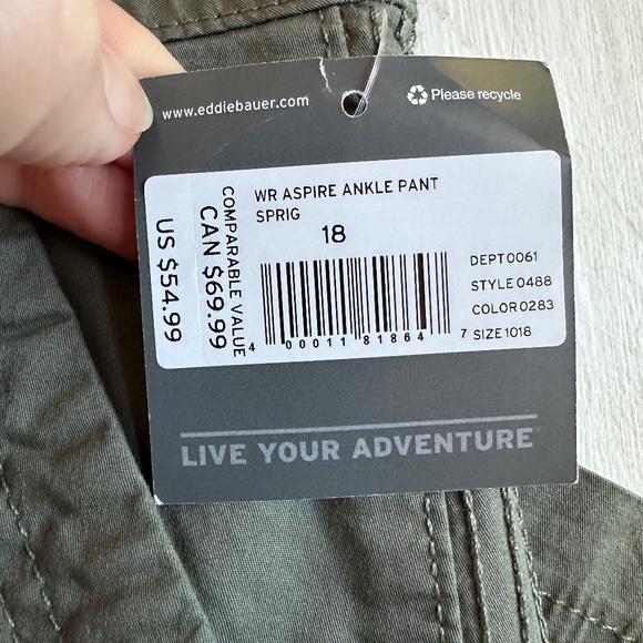 NWT Eddie Bauer Aspire Ankle Pants - Picture 3 of 8
